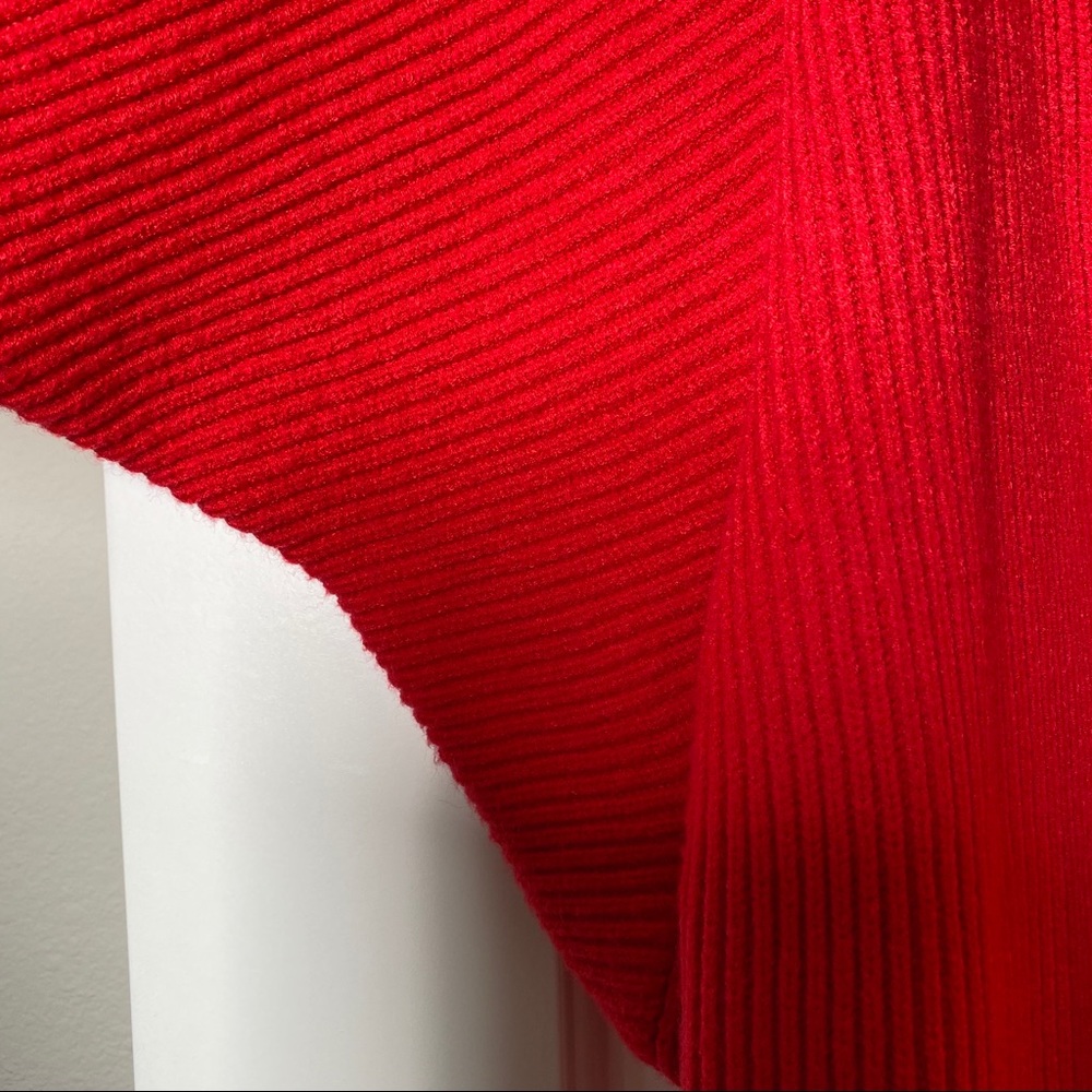 Lovers + Friends Red Ribbed Open Front Cardigan - Picture 11 of 12
